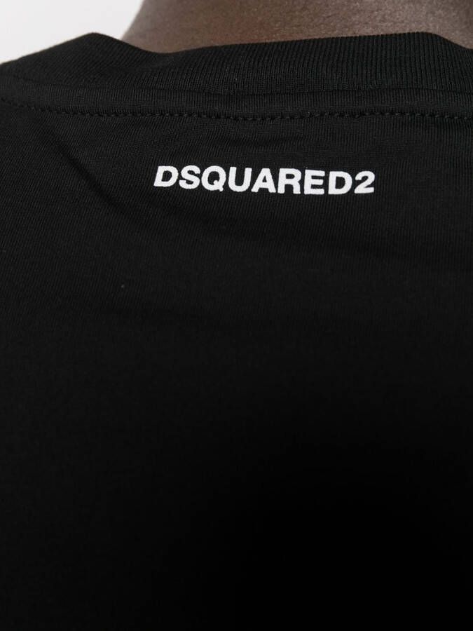 DSQUARED2 Drie T-shirts met ronde hals Zwart