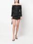 DSQUARED2 embellished off-shoulder minidress Zwart - Thumbnail 2