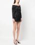 DSQUARED2 embellished off-shoulder minidress Zwart - Thumbnail 3