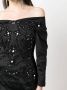 DSQUARED2 embellished off-shoulder minidress Zwart - Thumbnail 5