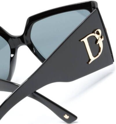 Dsquared2 Eyewear Zonnebril met oversized montuur Zwart