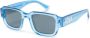 Dsquared2 Eyewear Icon zonnebril met rechthoekig montuur Blauw - Thumbnail 1