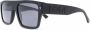 DSQUARED2 EYEWEAR Zonnebril met logo reliëf Zwart - Thumbnail 2