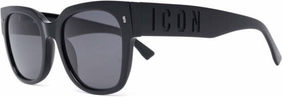 Dsquared2 Eyewear Zonnebril met logo reliëf Zwart