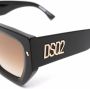 DSQUARED2 EYEWEAR Zonnebril met oversized montuur Zwart - Thumbnail 4