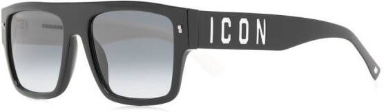 DSQUARED2 EYEWEAR Zonnebril met rechthoekig montuur Zwart