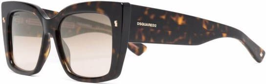 Dsquared2 Eyewear Zonnebril met vierkant montuur Bruin