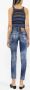 Dsquared2 faded cropped skinny jeans Blauw - Thumbnail 4
