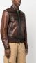 Dsquared2 faded-effect leather jacket Bruin - Thumbnail 3
