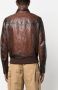 Dsquared2 faded-effect leather jacket Bruin - Thumbnail 4