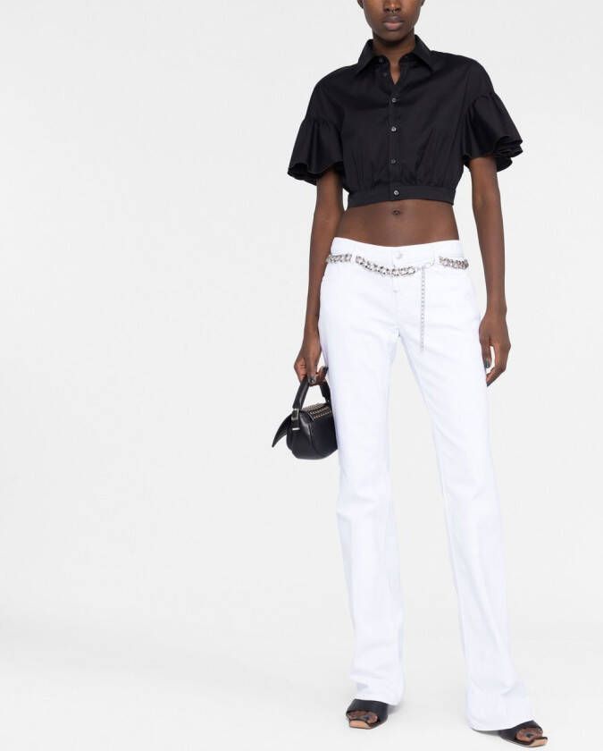 Dsquared2 Cropped blouse Zwart