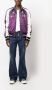 DSQUARED2 Bomberjack met geborduurde bloemen Paars - Thumbnail 2