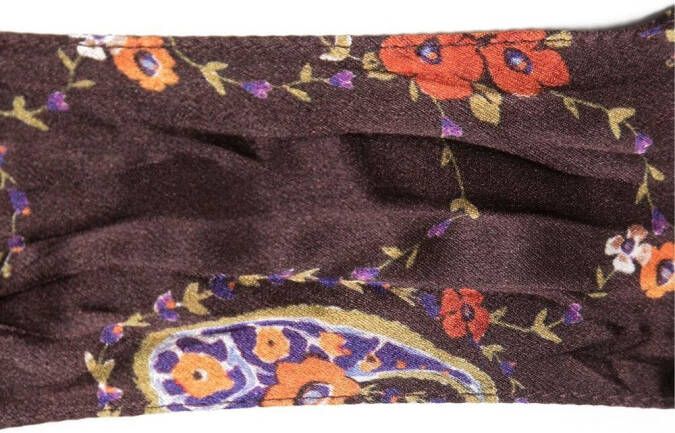 Dsquared2 floral-print silk scarf Bruin