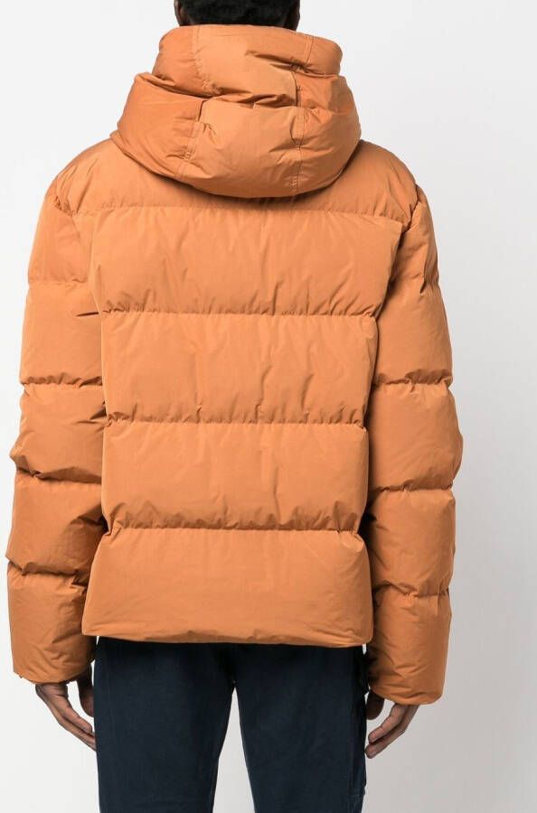 Dsquared2 hooded puffer jacket Oranje