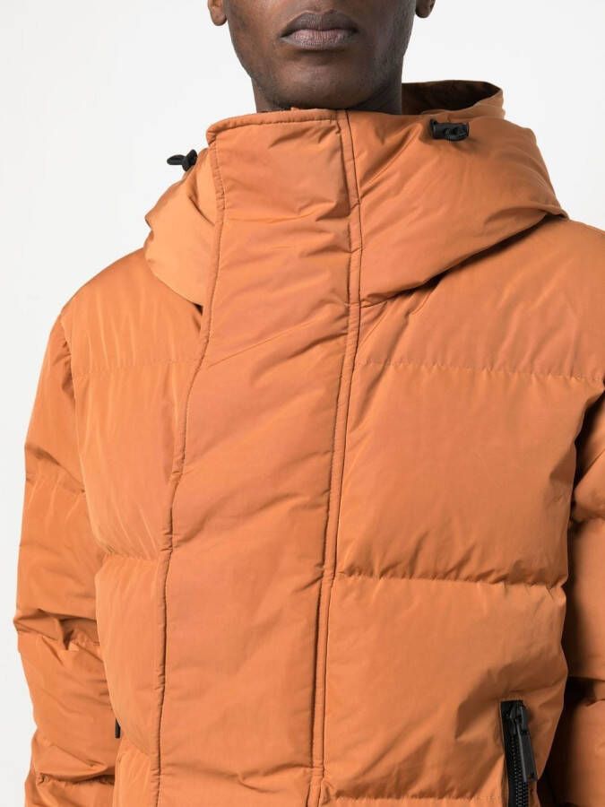 Dsquared2 hooded puffer jacket Oranje