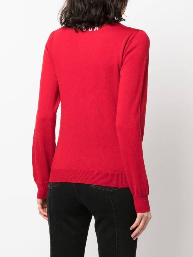 DSQUARED2 Gebreide trui Rood