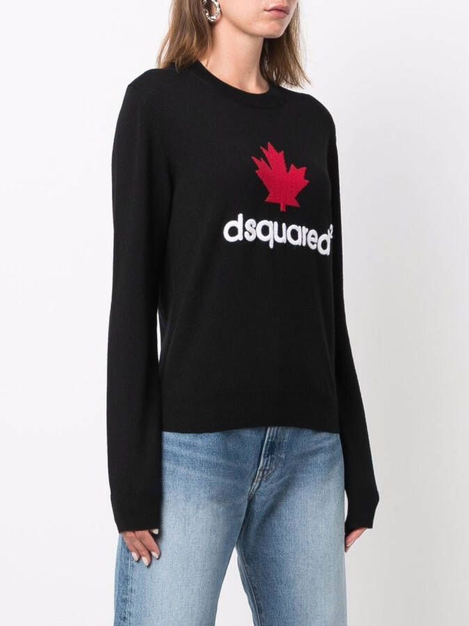 DSQUARED2 Gebreide trui Zwart