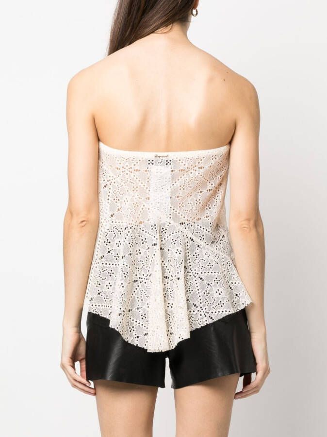DSQUARED2 Gedrapeerde top Beige