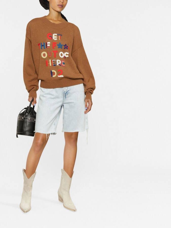 DSQUARED2 Gehaakte trui Bruin