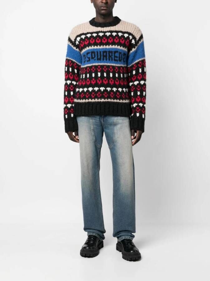 DSQUARED2 Gehaakte trui Zwart