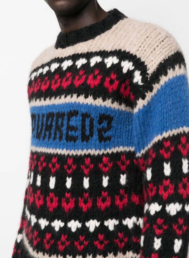 DSQUARED2 Gehaakte trui Zwart