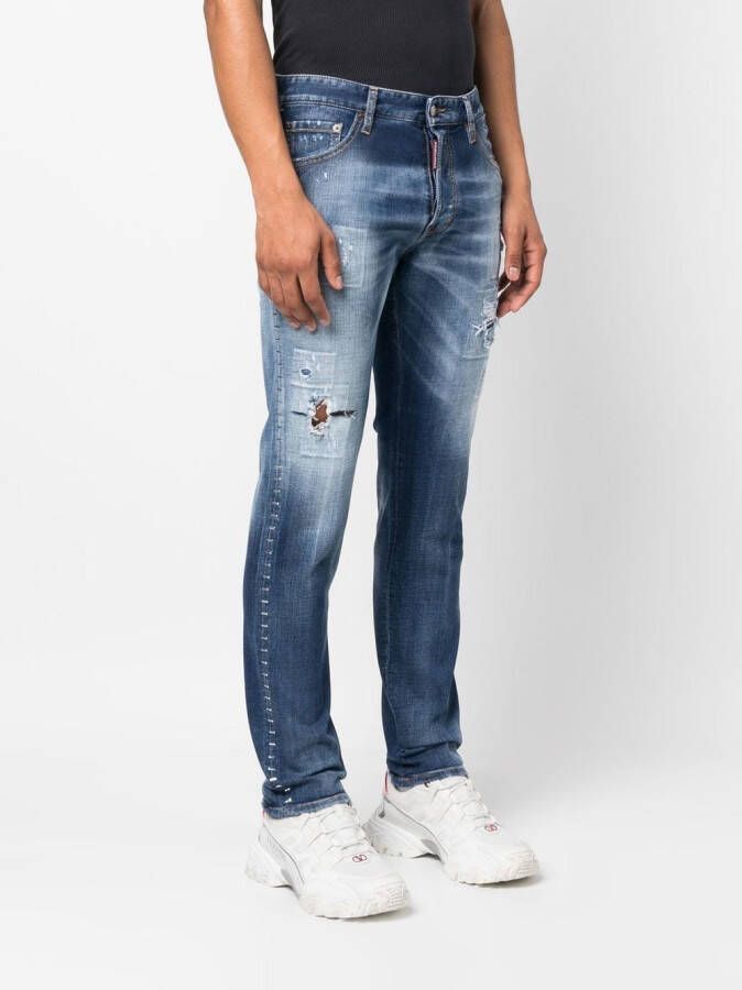 DSQUARED2 Gerafelde jeans Blauw