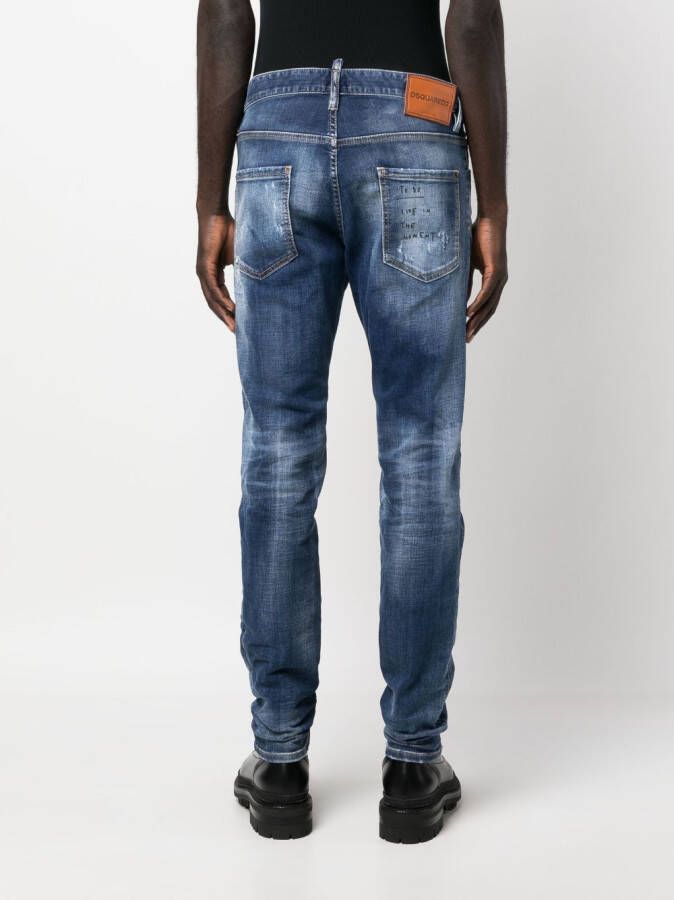 DSQUARED2 Gerafelde jeans Blauw