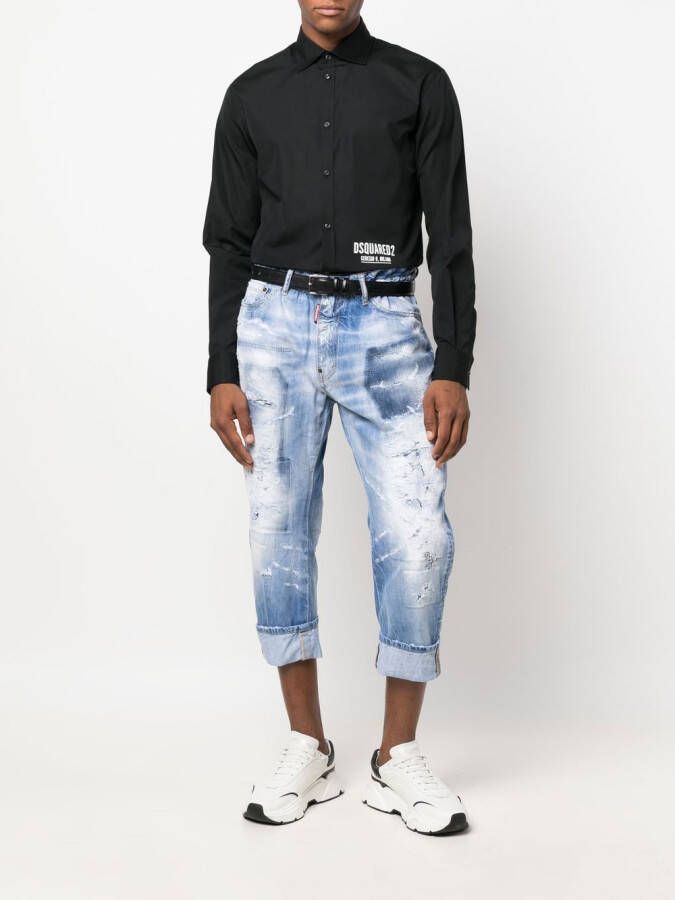 DSQUARED2 Gerafelde jeans Blauw