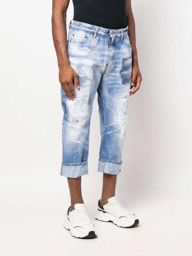 DSQUARED2 Gerafelde jeans Blauw