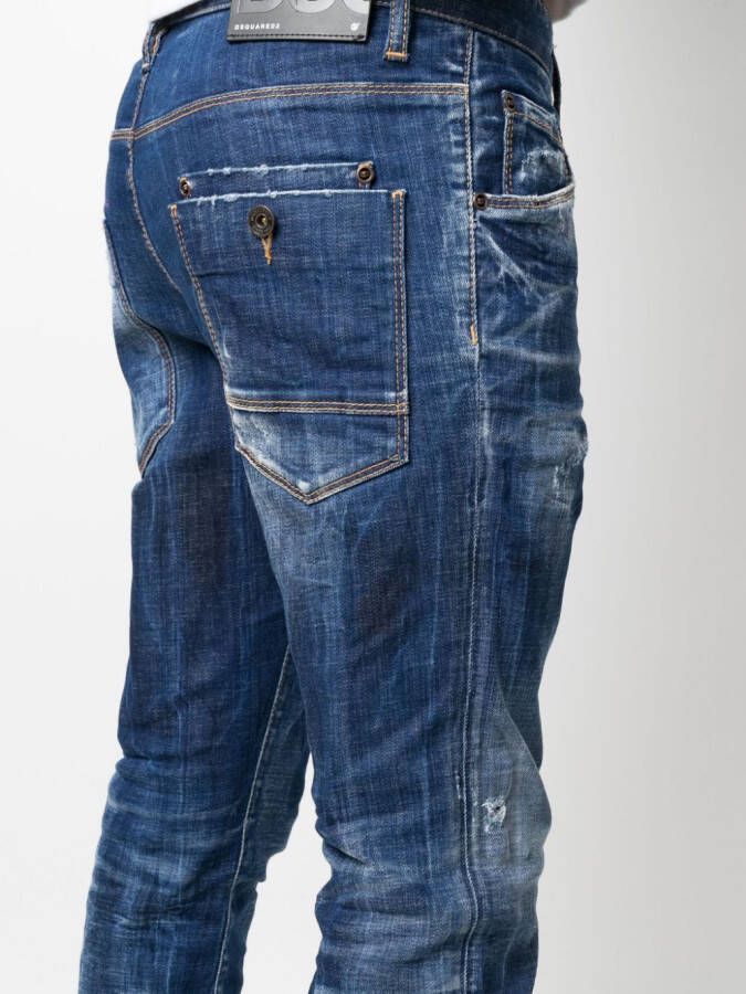 Dsquared2 Gerafelde jeans Blauw