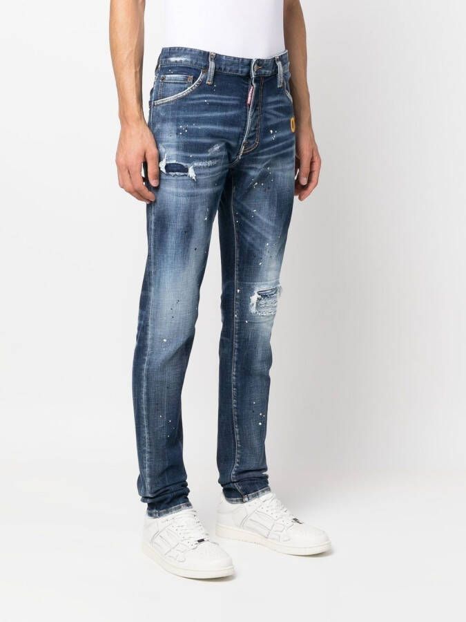 DSQUARED2 Gerafelde jeans Blauw