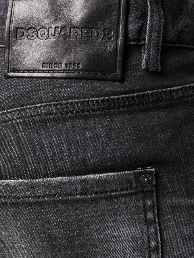 DSQUARED2 Gerafelde jeans Zwart