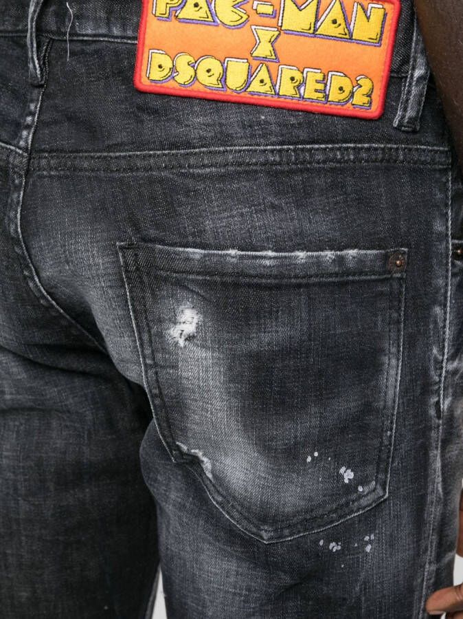 Dsquared2 Gerafelde jeans Zwart