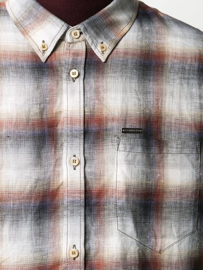 DSQUARED2 Geruit overhemd Wit