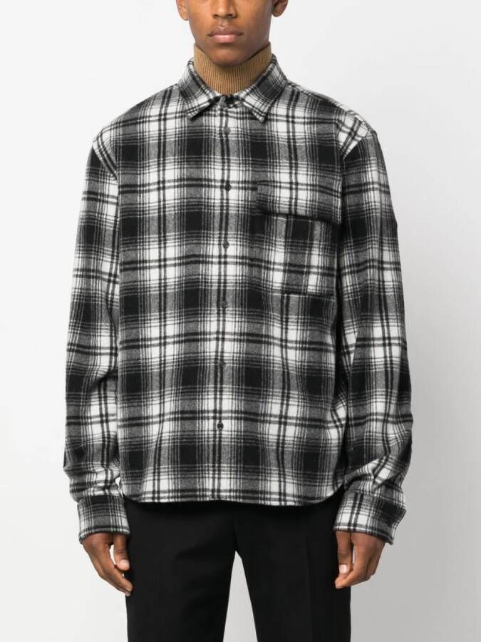 DSQUARED2 Geruit shirtjack Zwart