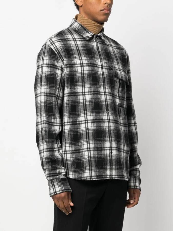 DSQUARED2 Geruit shirtjack Zwart