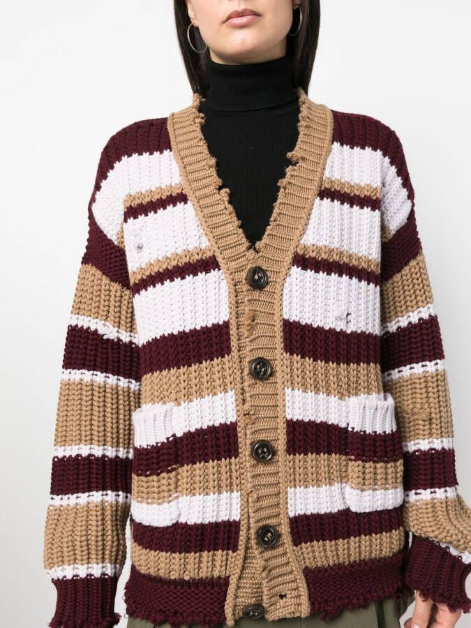 DSQUARED2 Gestreept vest Bruin
