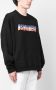 DSQUARED2 glittery logo crew neck sweatshirt Zwart - Thumbnail 3