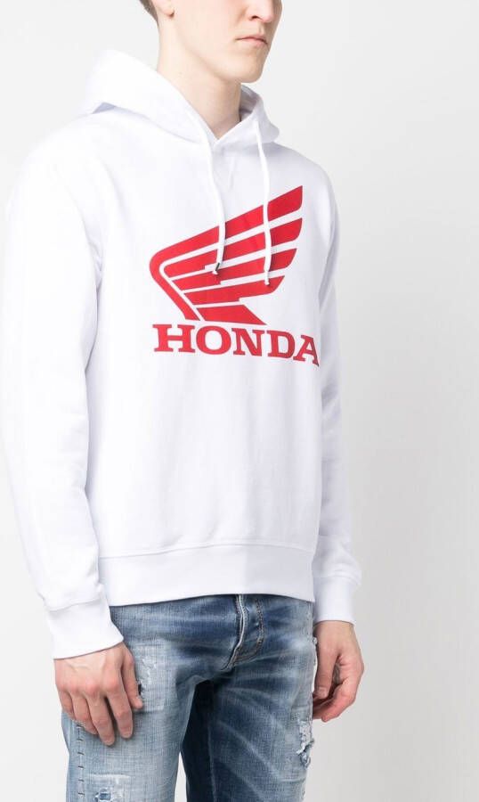 DSQUARED2 Hoodie met print Wit