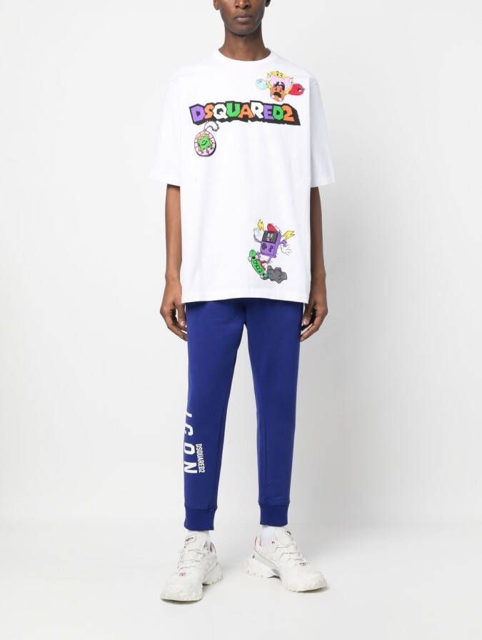 DSQUARED2 graphic-print short-sleeve T-shirt Wit