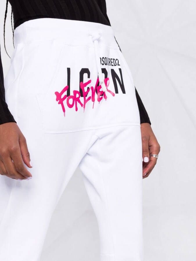 DSQUARED2 High waist broek Wit