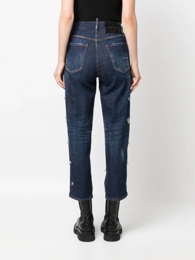 Dsquared2 High waist jeans Blauw