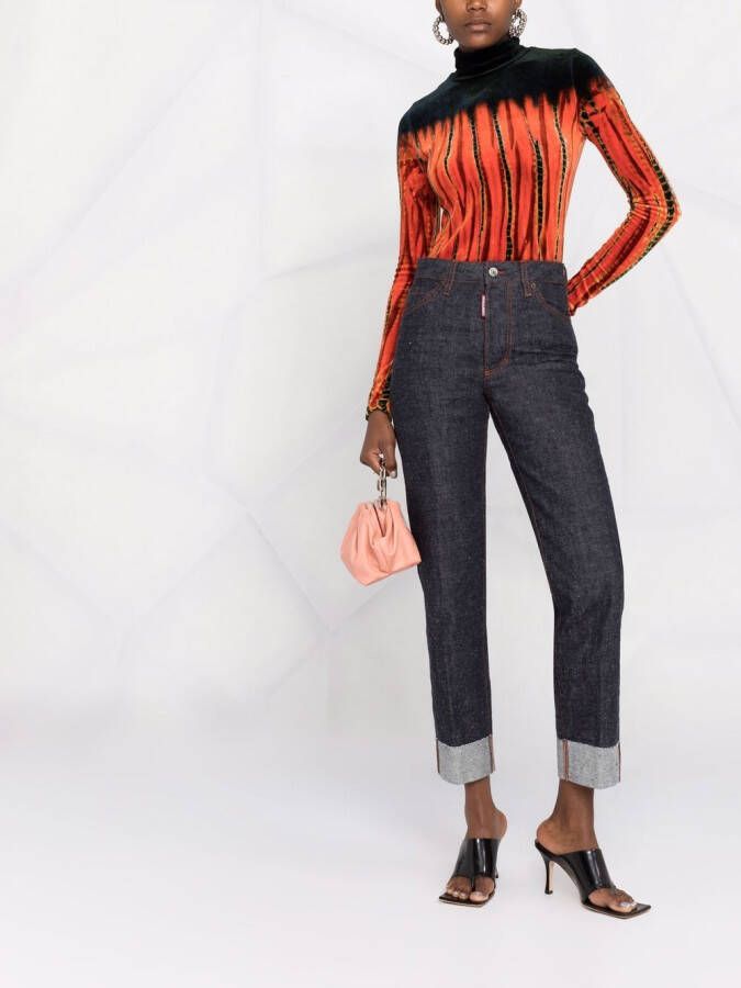 DSQUARED2 High waist jeans Blauw