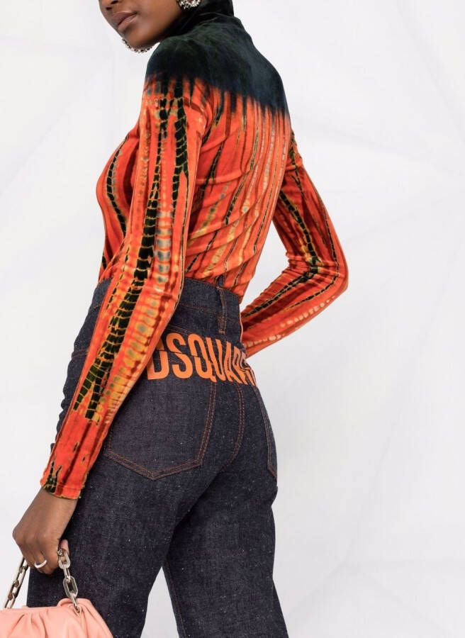 DSQUARED2 High waist jeans Blauw