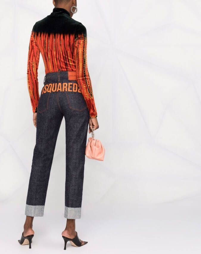 DSQUARED2 High waist jeans Blauw
