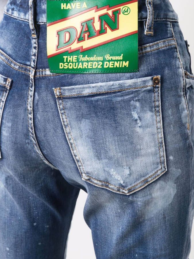 DSQUARED2 High waist jeans Blauw