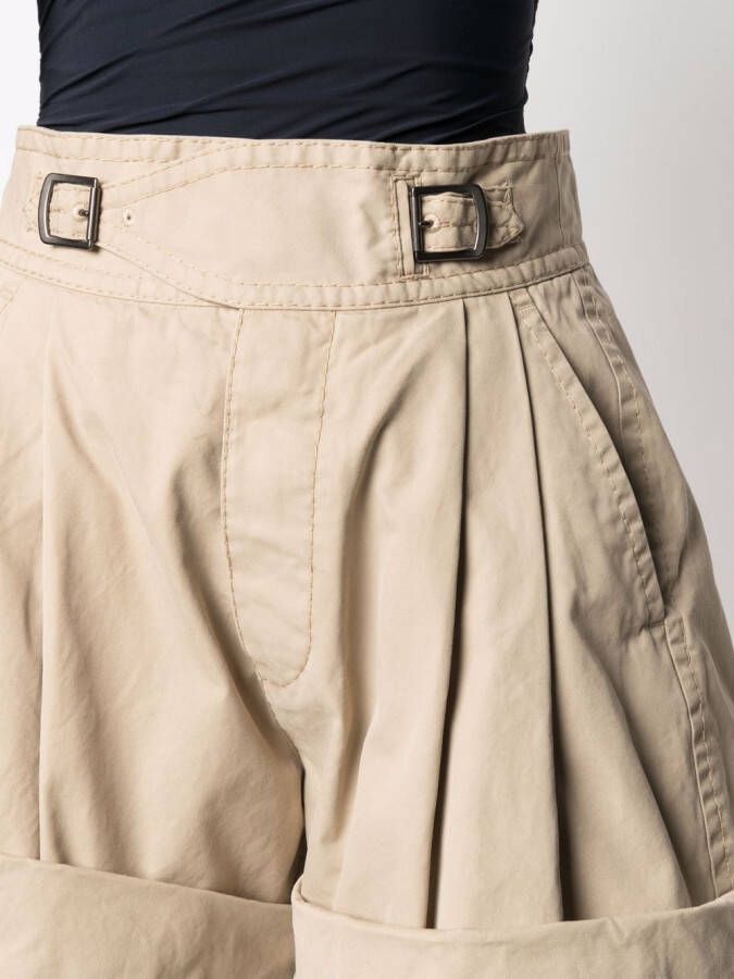 DSQUARED2 High waist shorts Beige