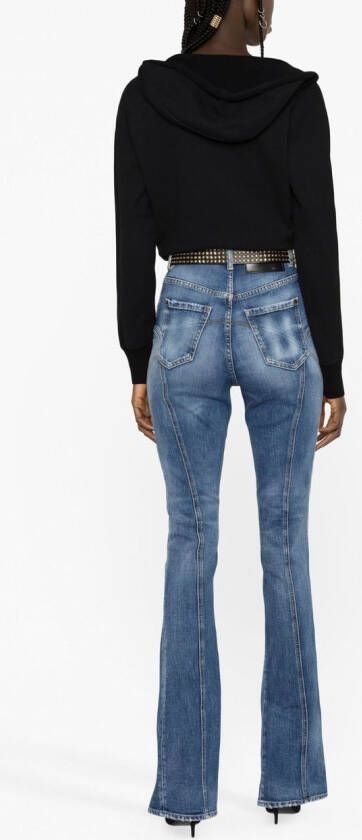 Dsquared2 high-waisted flared jeans Blauw