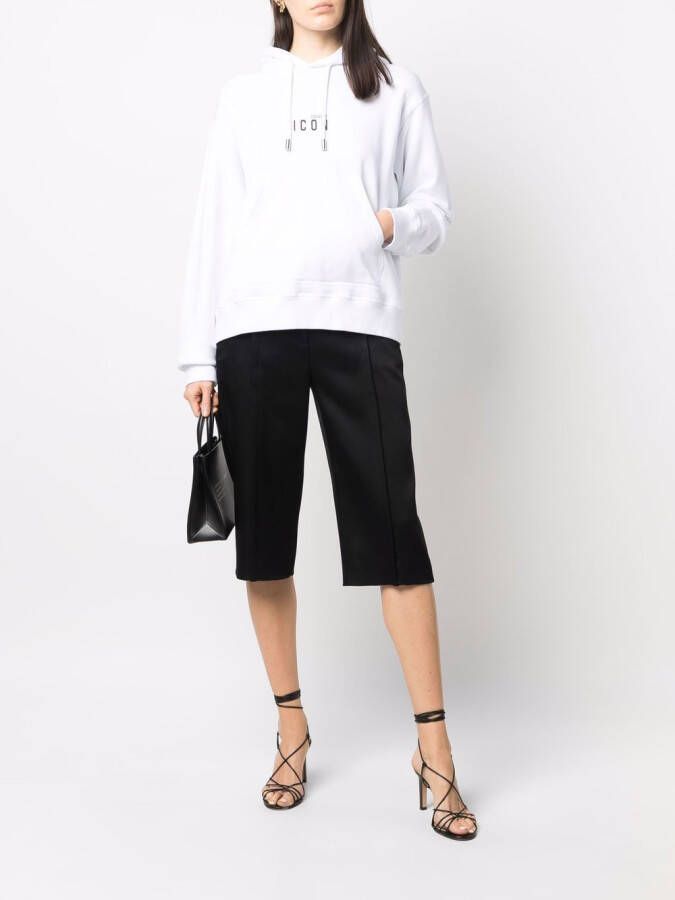 DSQUARED2 Hoodie met logoprint Wit