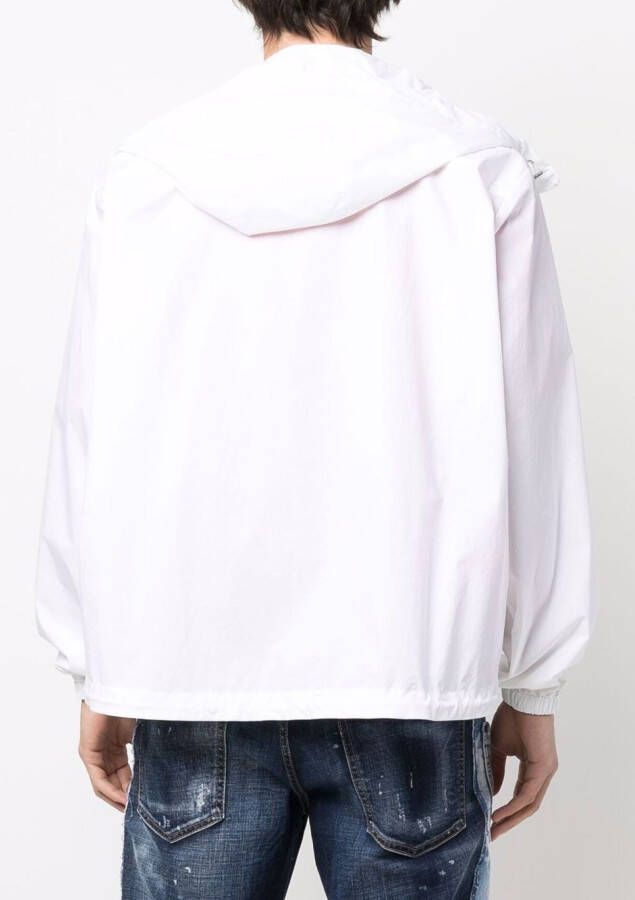 DSQUARED2 Hoodie met logoprint Wit